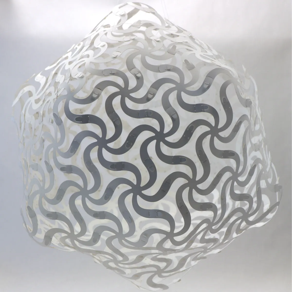 Close-up view of Curvahedra pieces assembled together